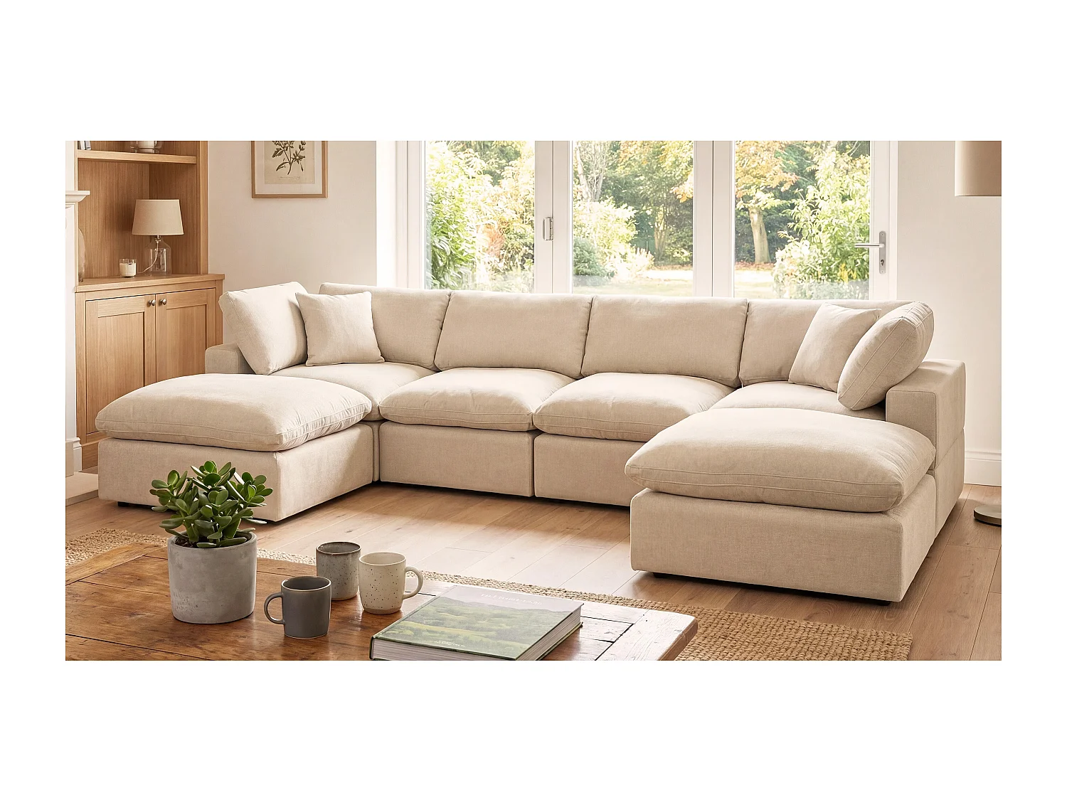 Cotleigh 6-Piece U-Shaped Modular Corner Sofa