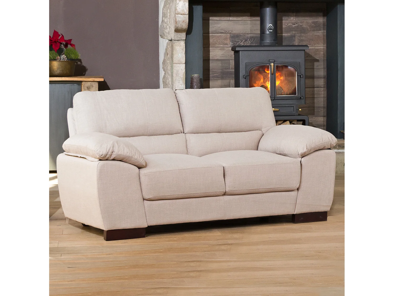 Westbrook 2 Seat Textured Fabric Sofa