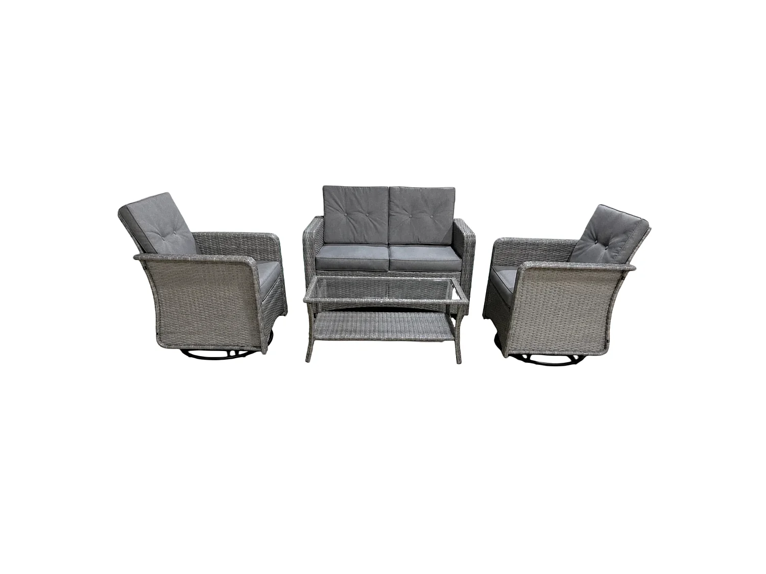The Leigh 4 Seat Rattan Sofa Lounge Set