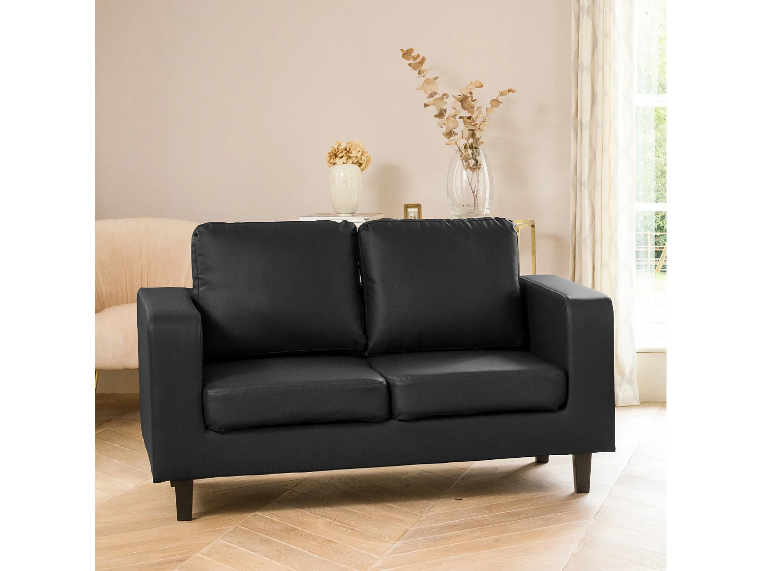 Monmouth 2 Seat Leather Sofa