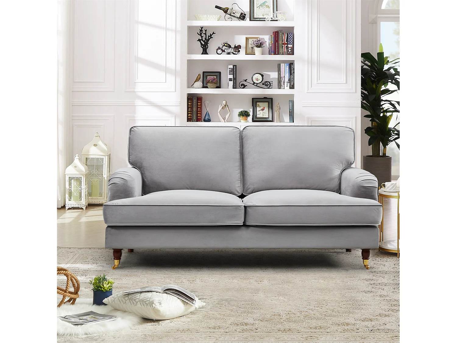 Woodbury 158cm Wide 2 Seat Velvet Fabric Sofa