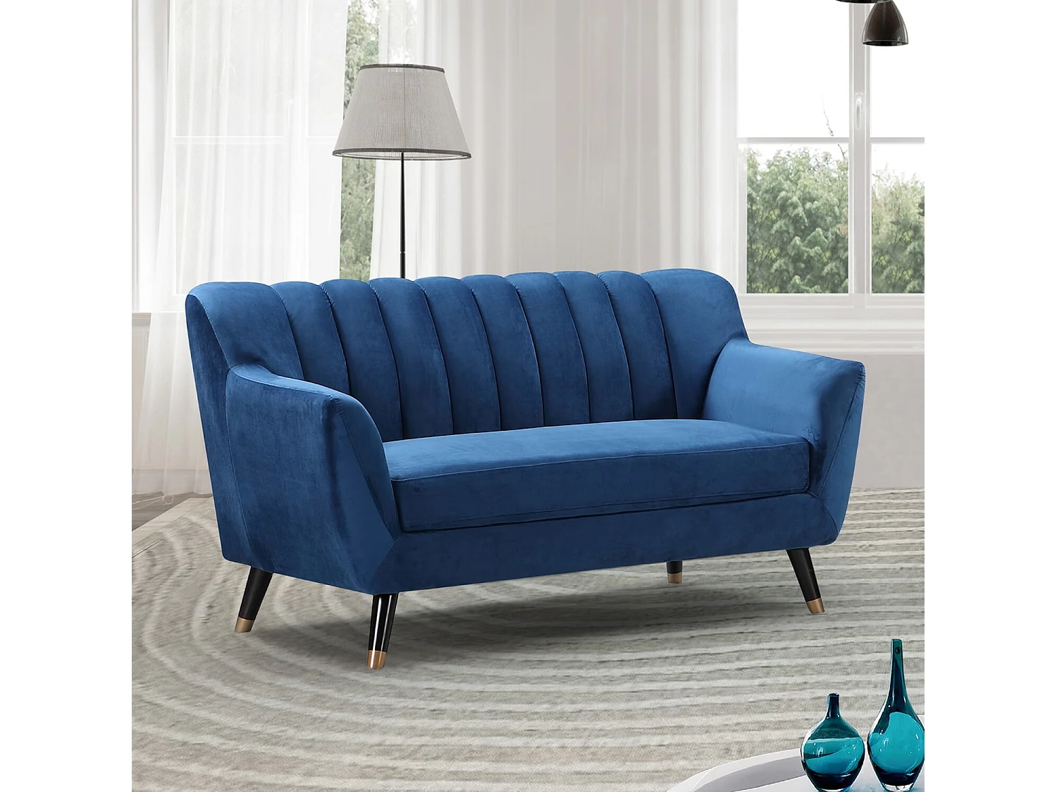 Morgan 2 Seat Velvet Sofa