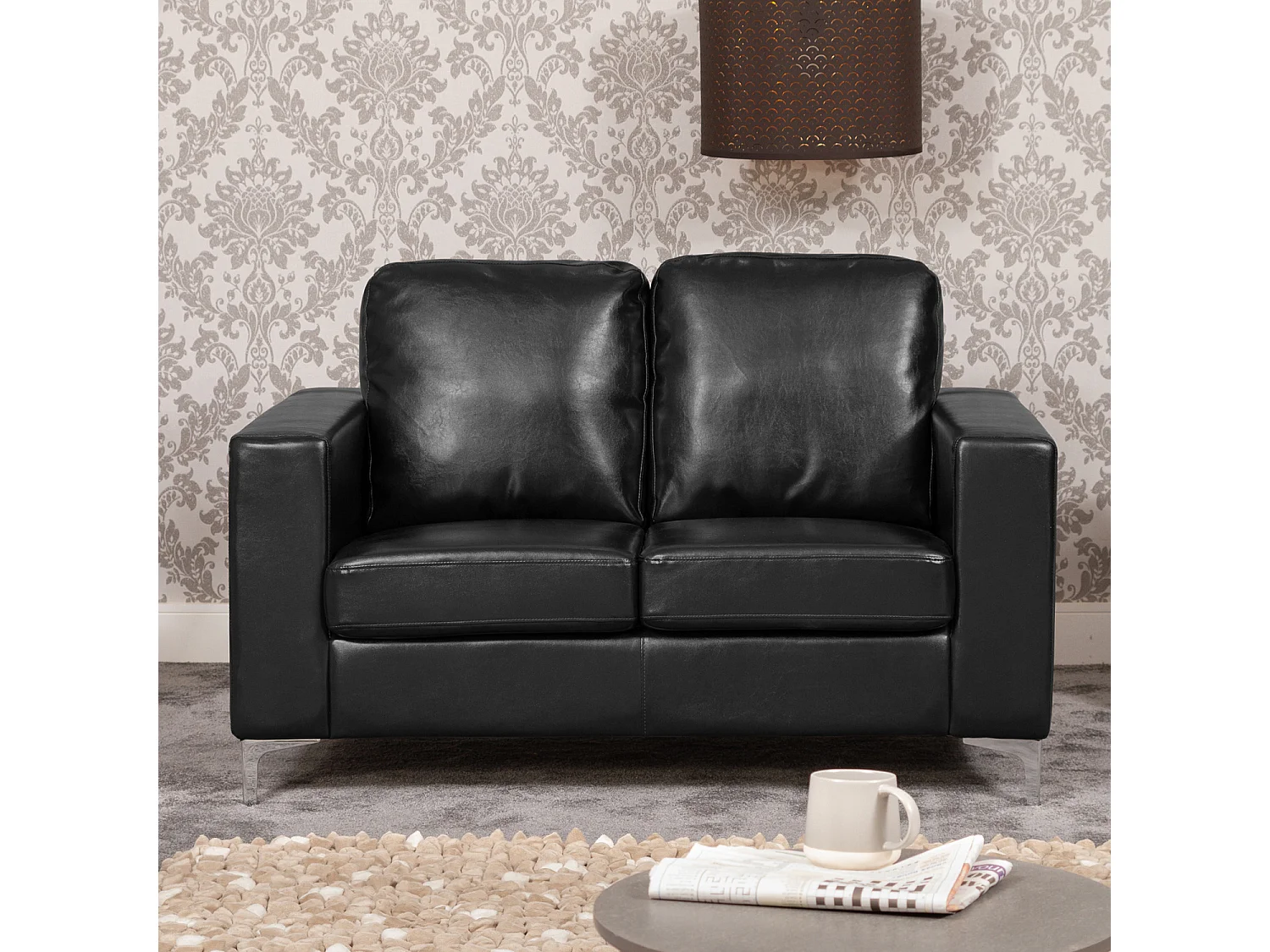 Woodleigh 2 Seat Leather Sofa