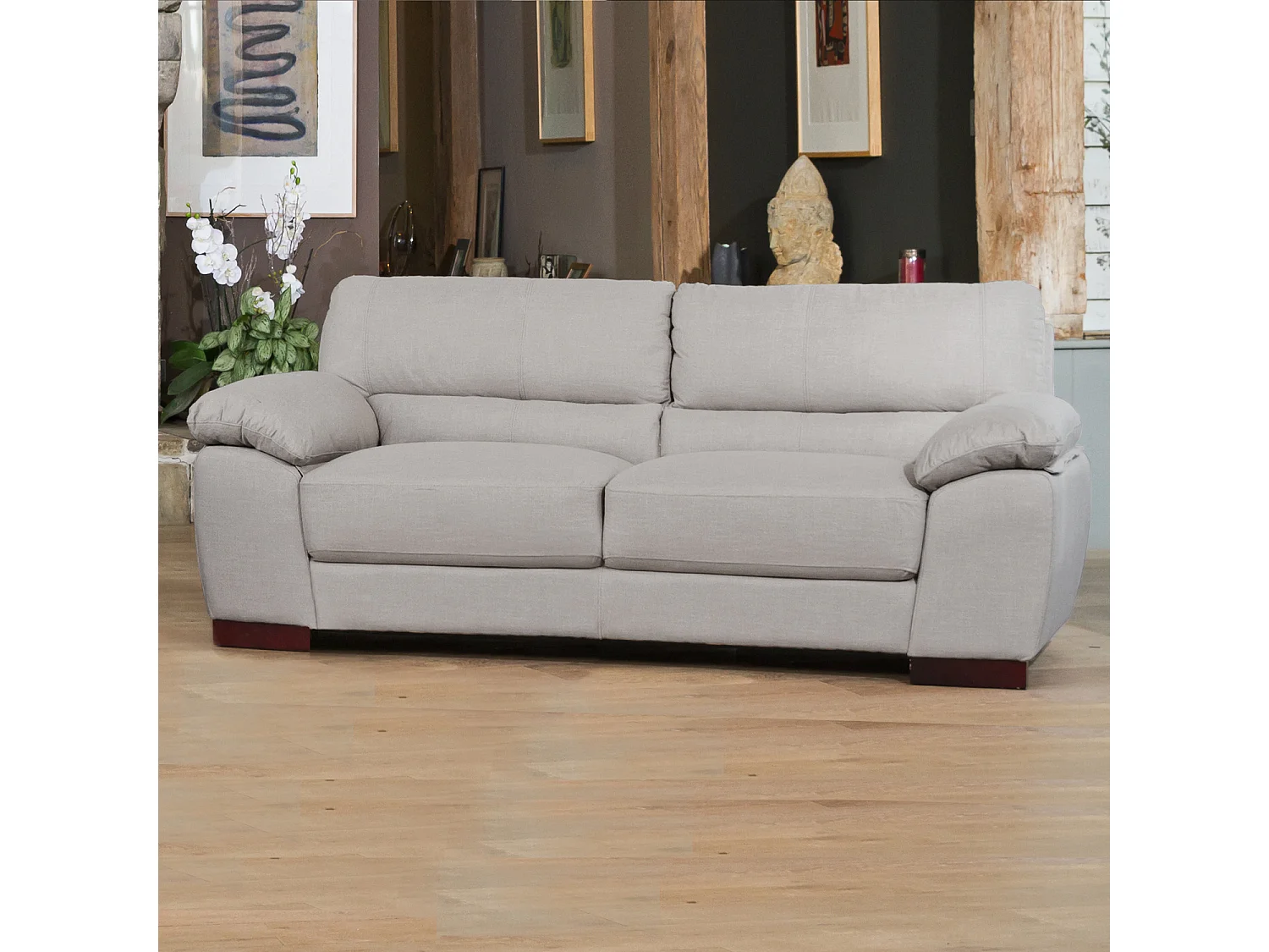Westbrook 3 Seat Textured Fabric Sofa