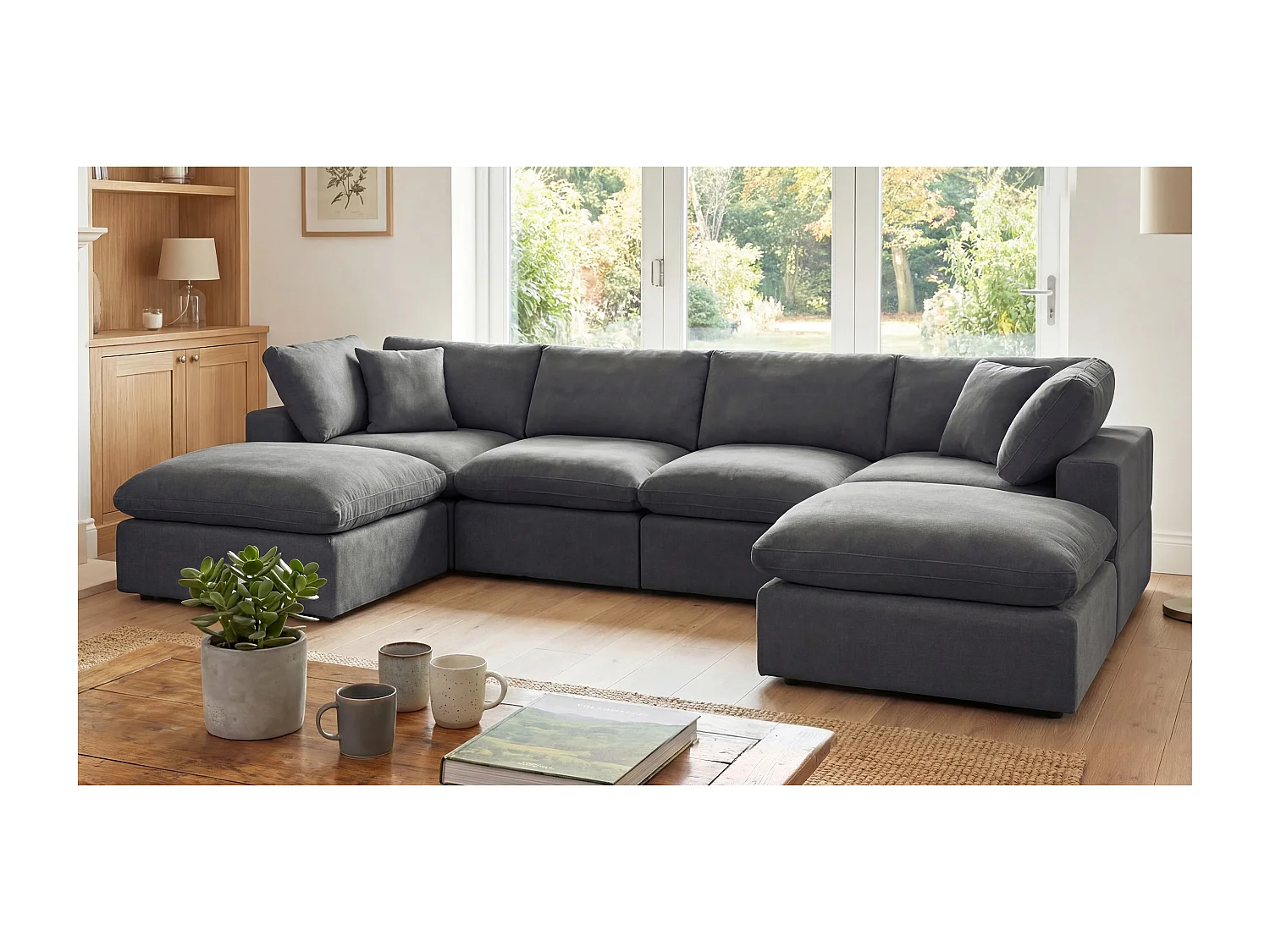 Cotleigh 6-Piece U-Shaped Modular Corner Sofa