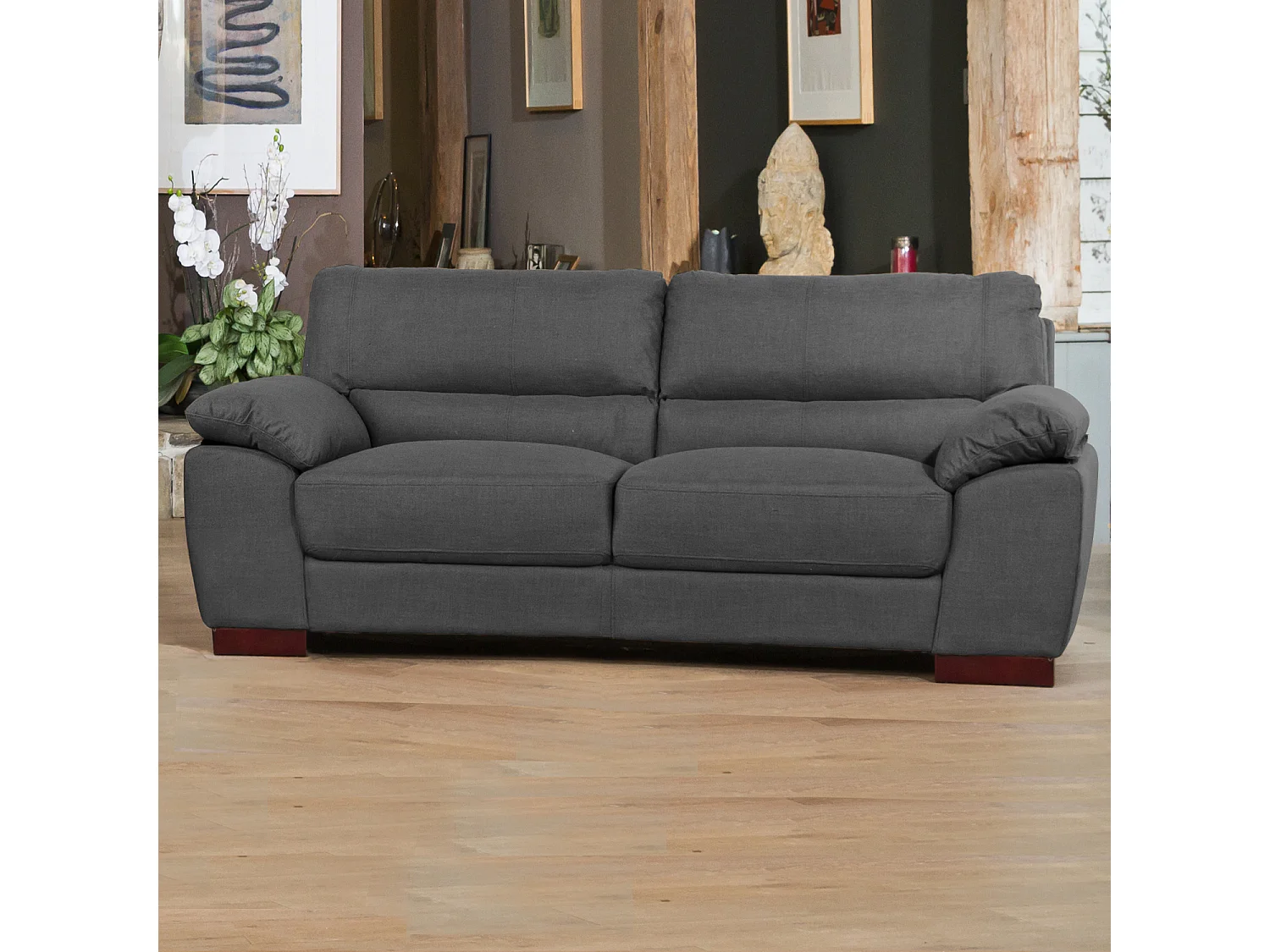Westbrook 3 Seat Textured Fabric Sofa