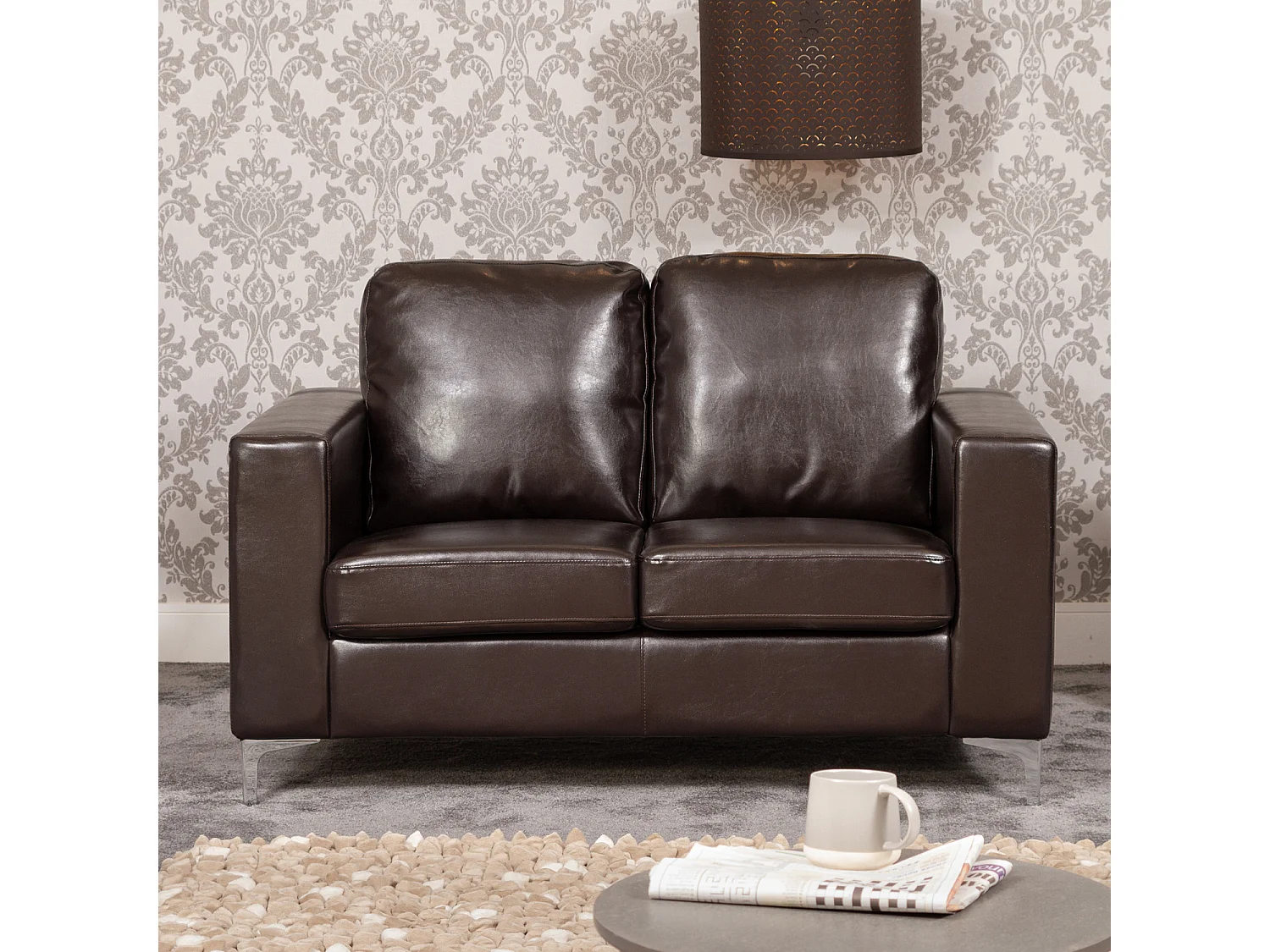 Woodleigh 2 Seat Leather Sofa