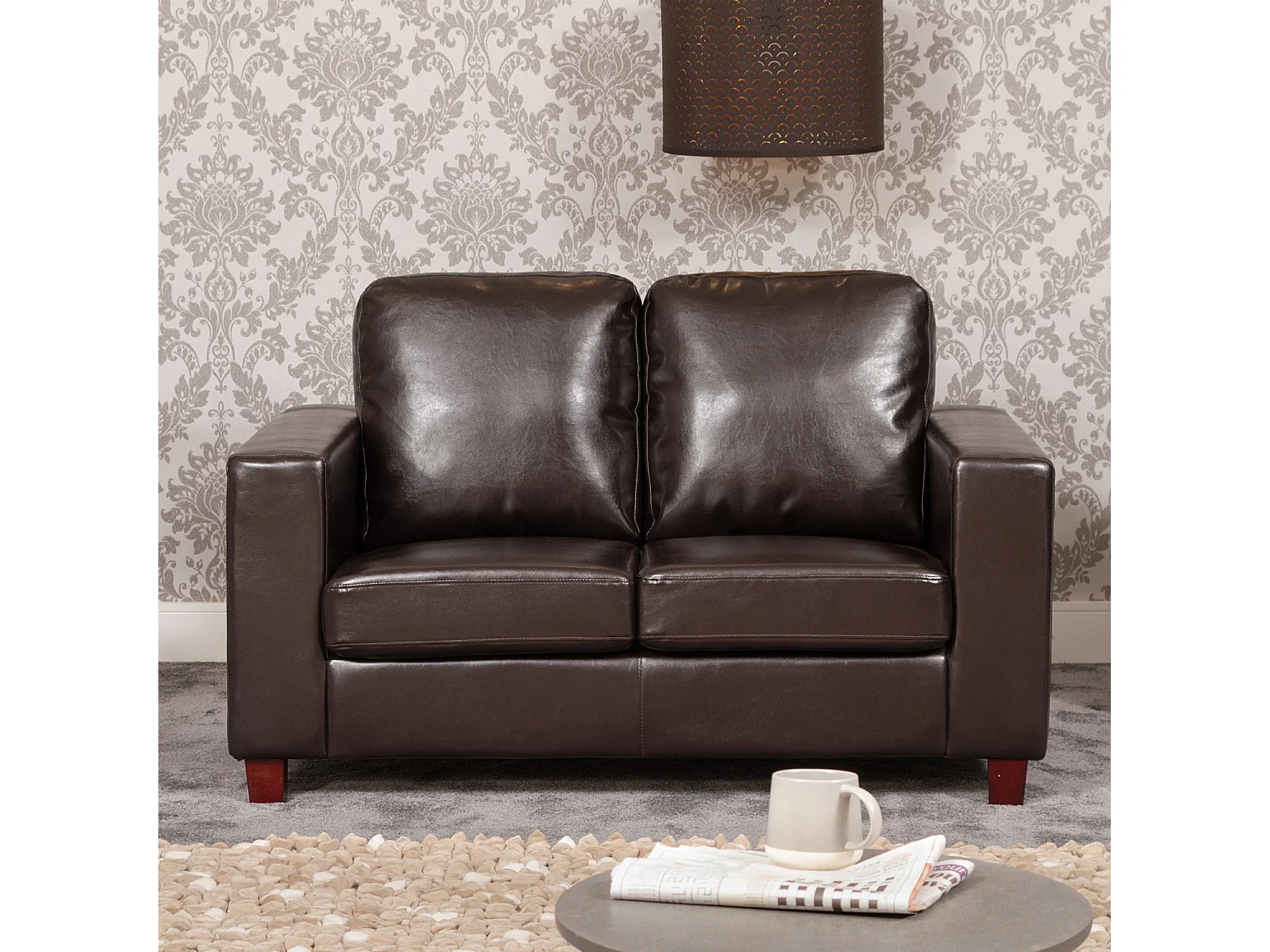 Woodleigh 2 Seat Leather Sofa