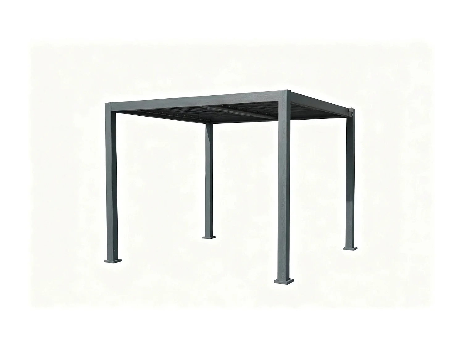 3m x 3m Aluminium Pergola with Manual Louvre Roofing