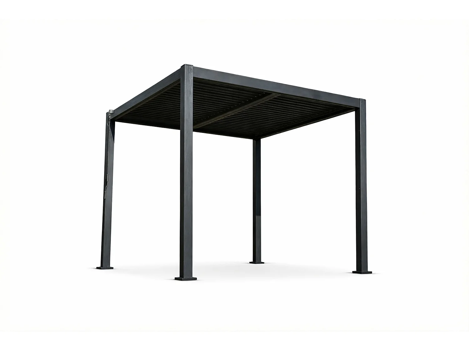 3m x 3m Aluminium Pergola with Manual Louvre Roofing