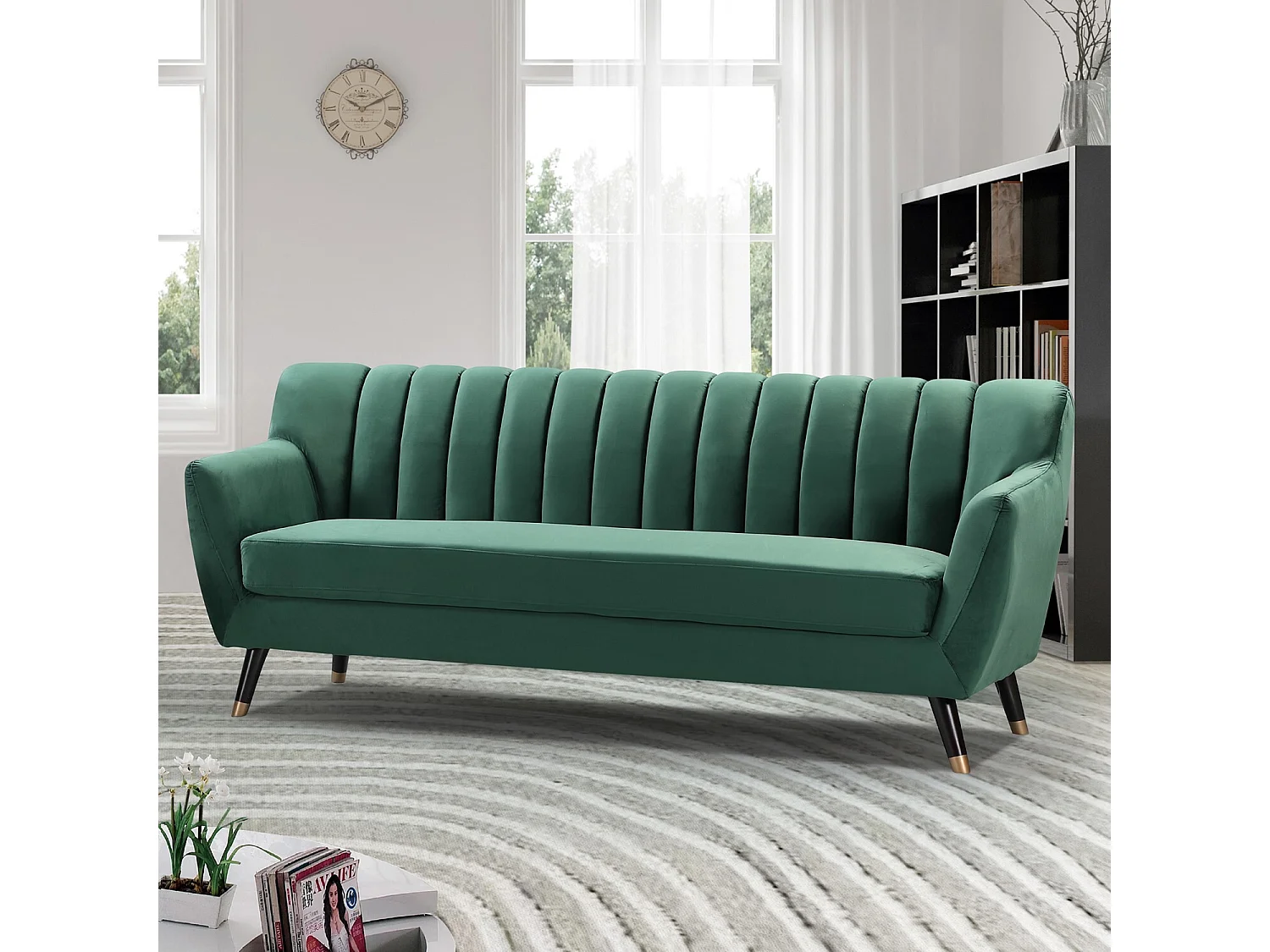 Morgan 3 Seat Velvet Sofa