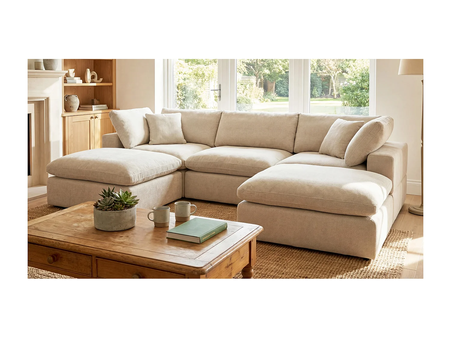 Cotleigh 5 Piece U-Shaped Modular Corner Sofa