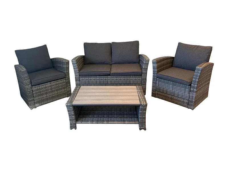 The Wilmslow 4 Seat Rattan Sofa Lounge Set