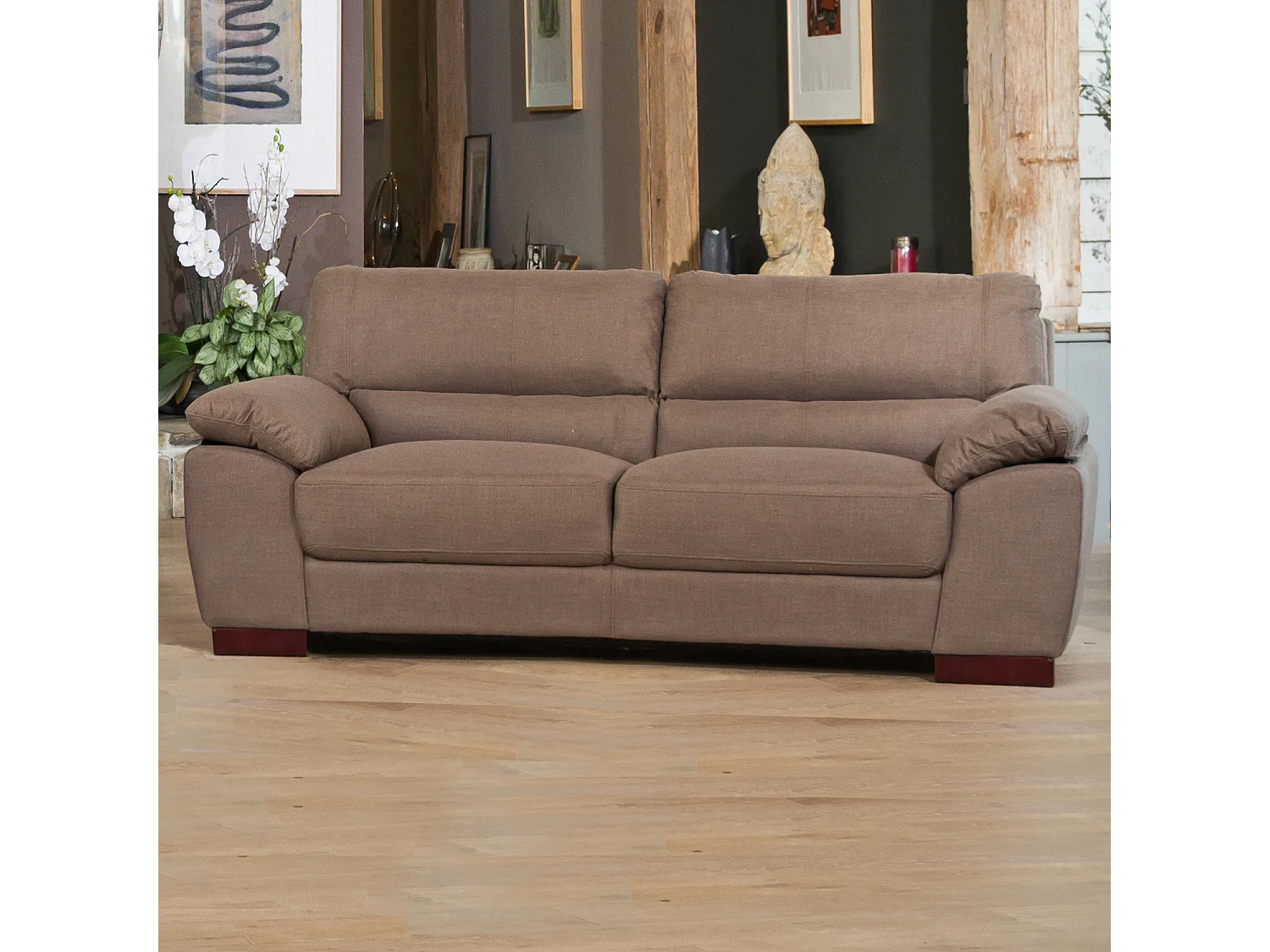 Westbrook 3 Seat Textured Fabric Sofa