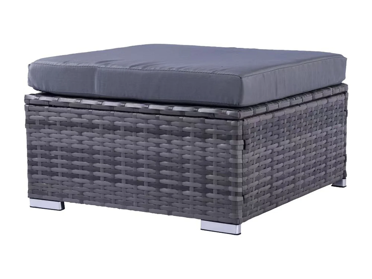 Dunham Grey 4 Seat Rattan Sofa Set with Coffee Table