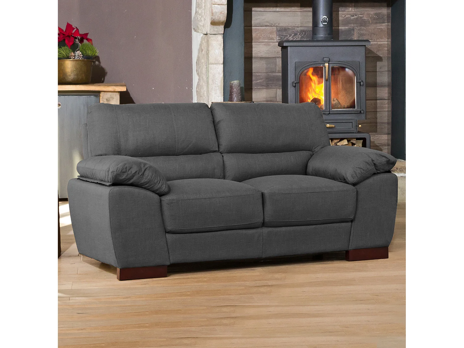 Westbrook 2 Seat Textured Fabric Sofa