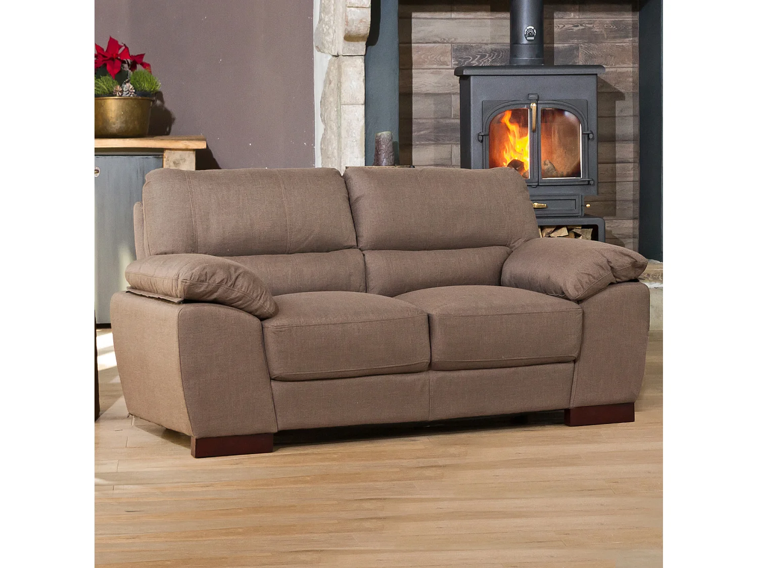 Westbrook 2 Seat Textured Fabric Sofa