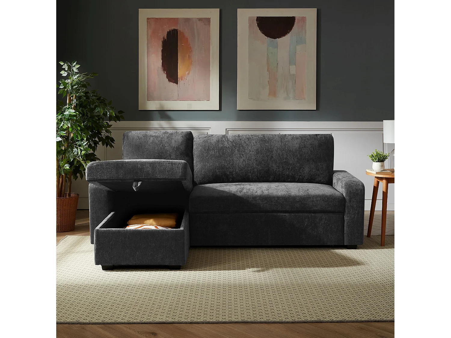 Coeburn Reversible Corner Sofabed with Storage