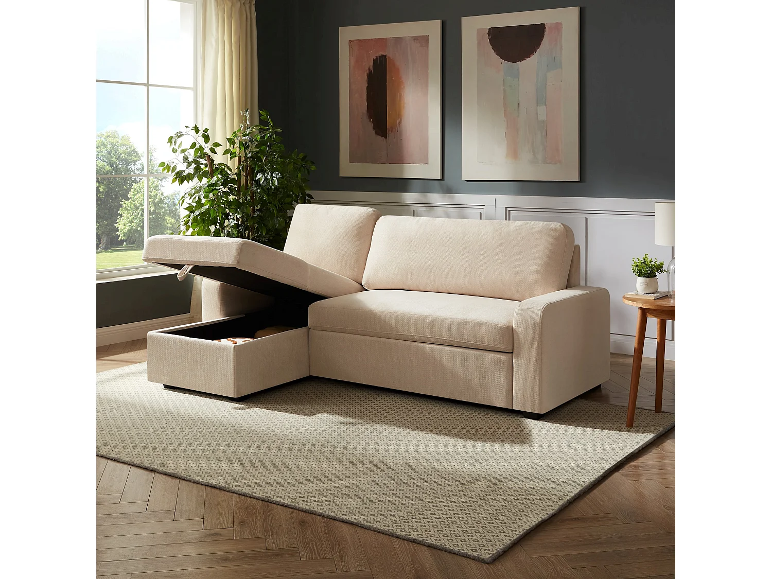 Coeburn Reversible Corner Sofabed with Storage