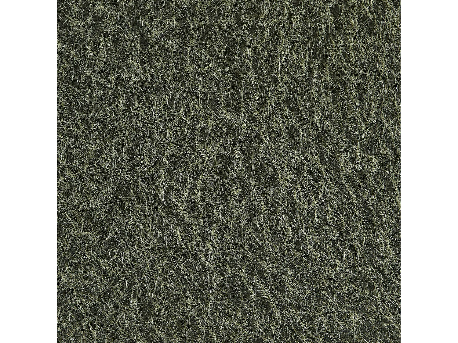 Chauffeuse tissu effet alpaca 3 places. kaki. style contemporain. L 91 x P 105 x H 72cm