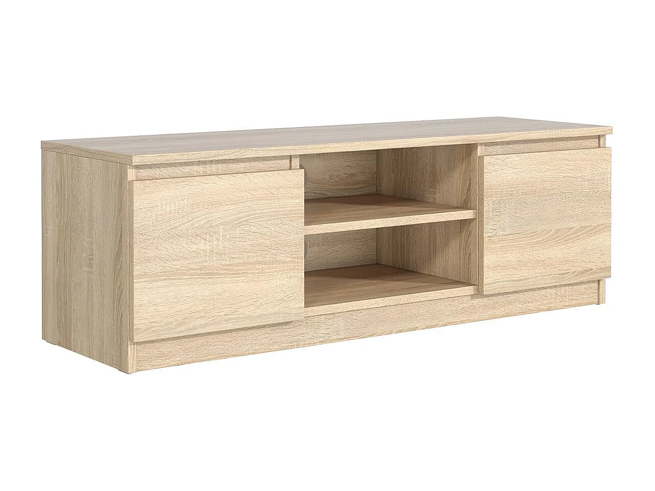 MebLocker TV-Ständer-Länge Sonoma Oak 120,4 x 39 x 38,5 cm - Wohnzimmer-TV-Tisch - Moderner wandmontierter TV-Tisch - TV-Bank