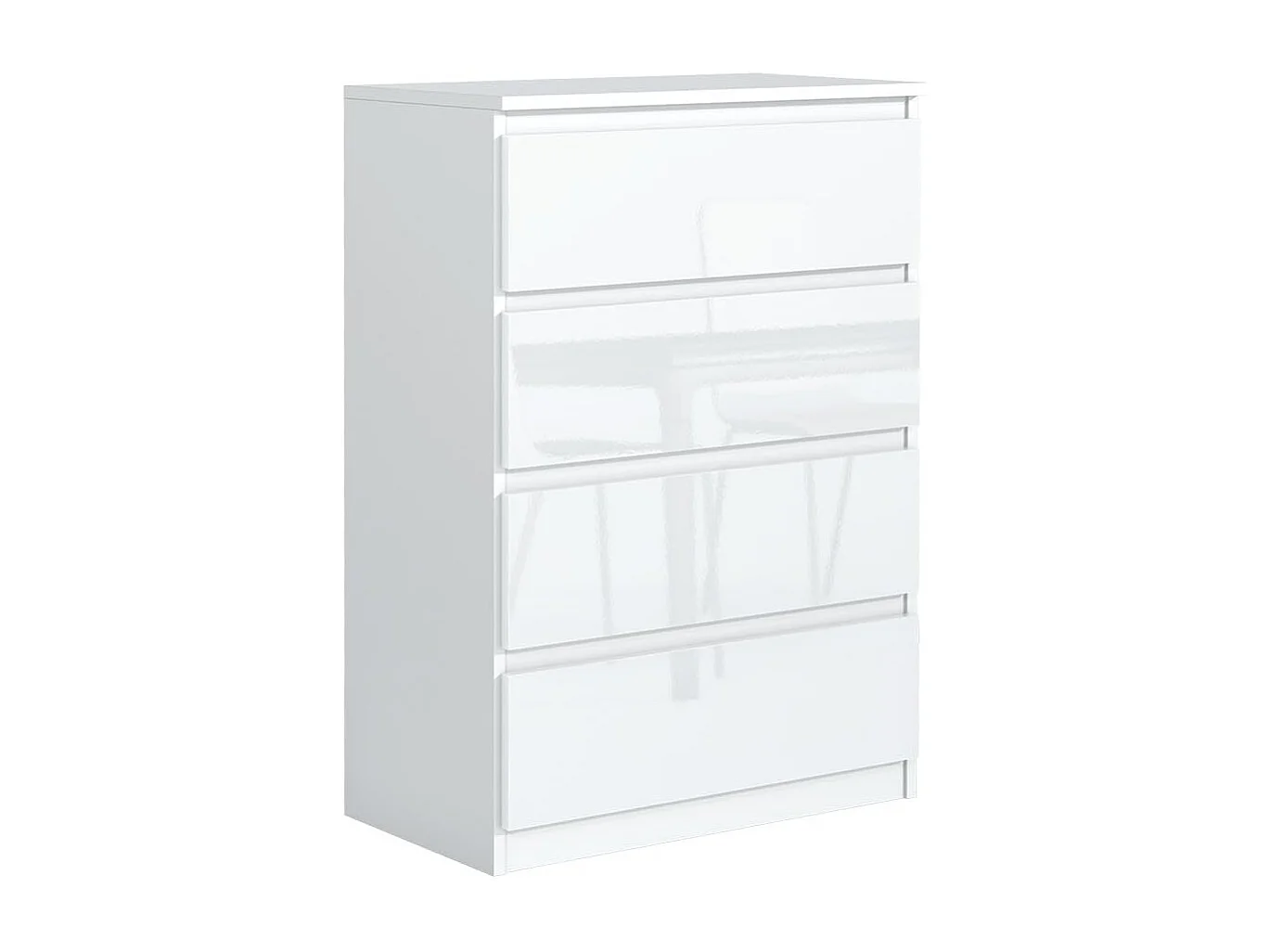 MebLocker 4-ladekast met 4 lades, ideaal voor woonkamer, slaapkamer, kinderruimte, tienerkamer en kantoor