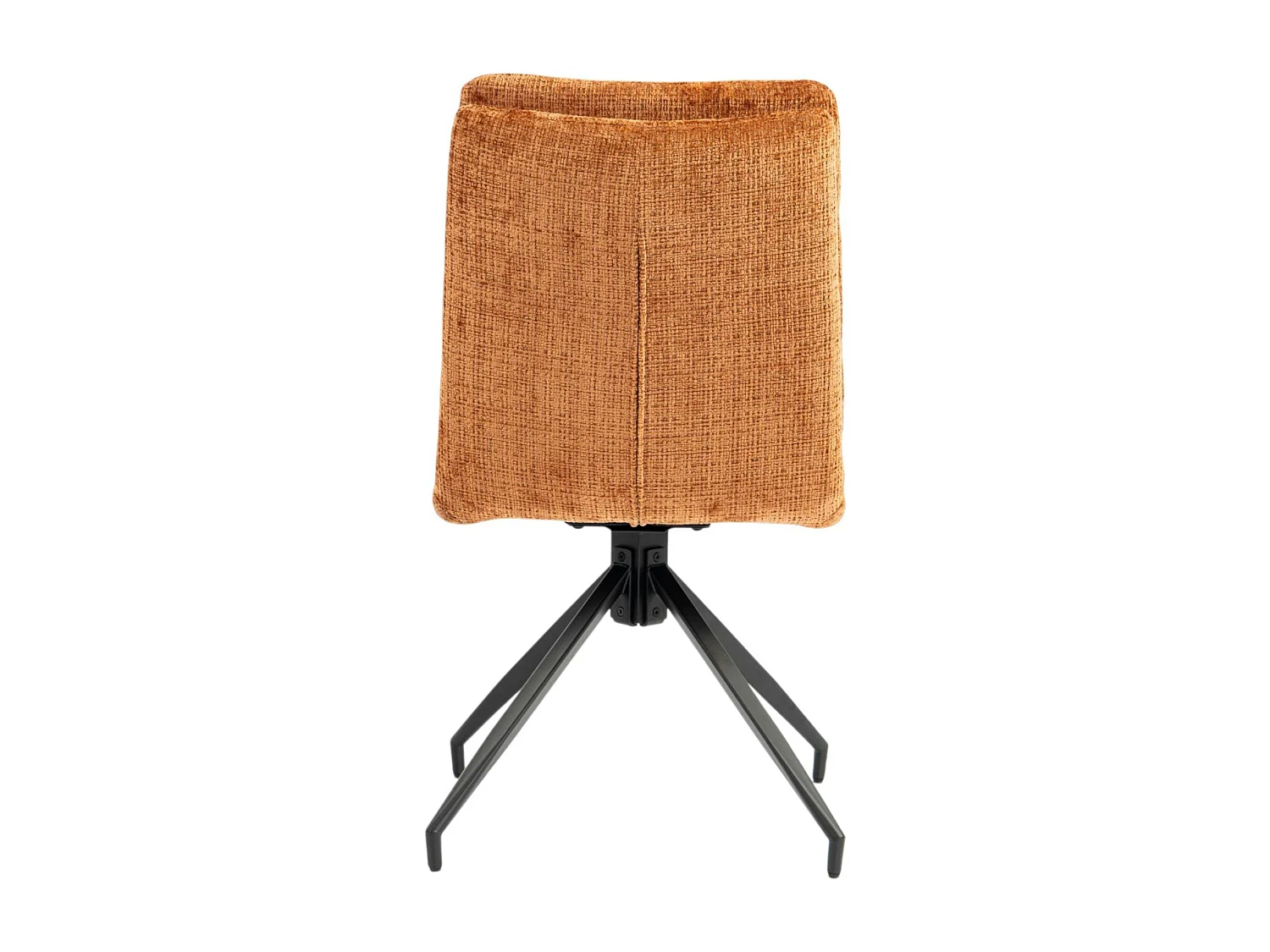 Chaise pivotante rouille en tissu doux texturé (x2) PALERME