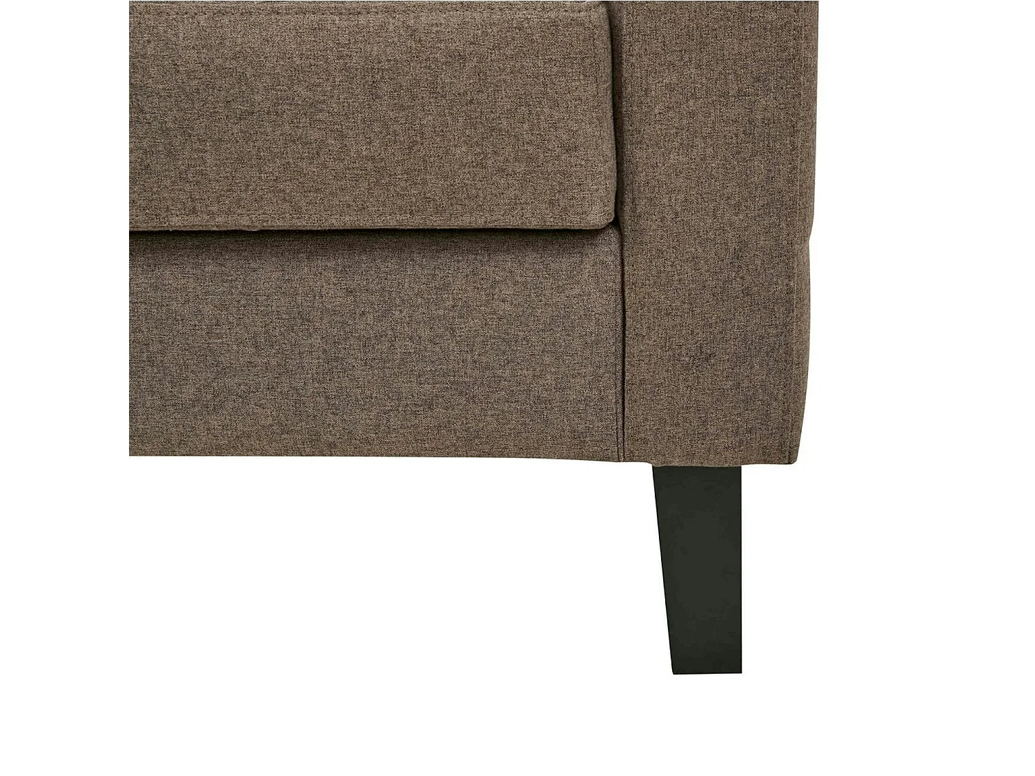 Canapé-lit 3 places marron chiné avec rangement NARVIK