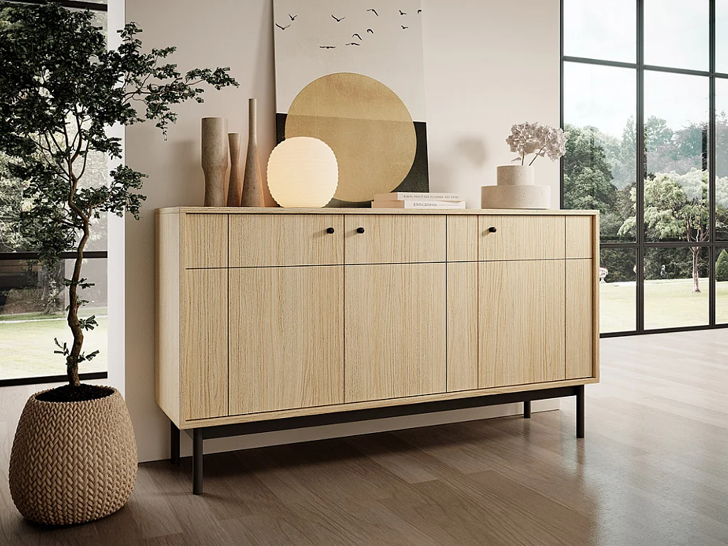 Aparador AMBIHOME LINEA 02 - Carvalho, C154xA83xP39cm