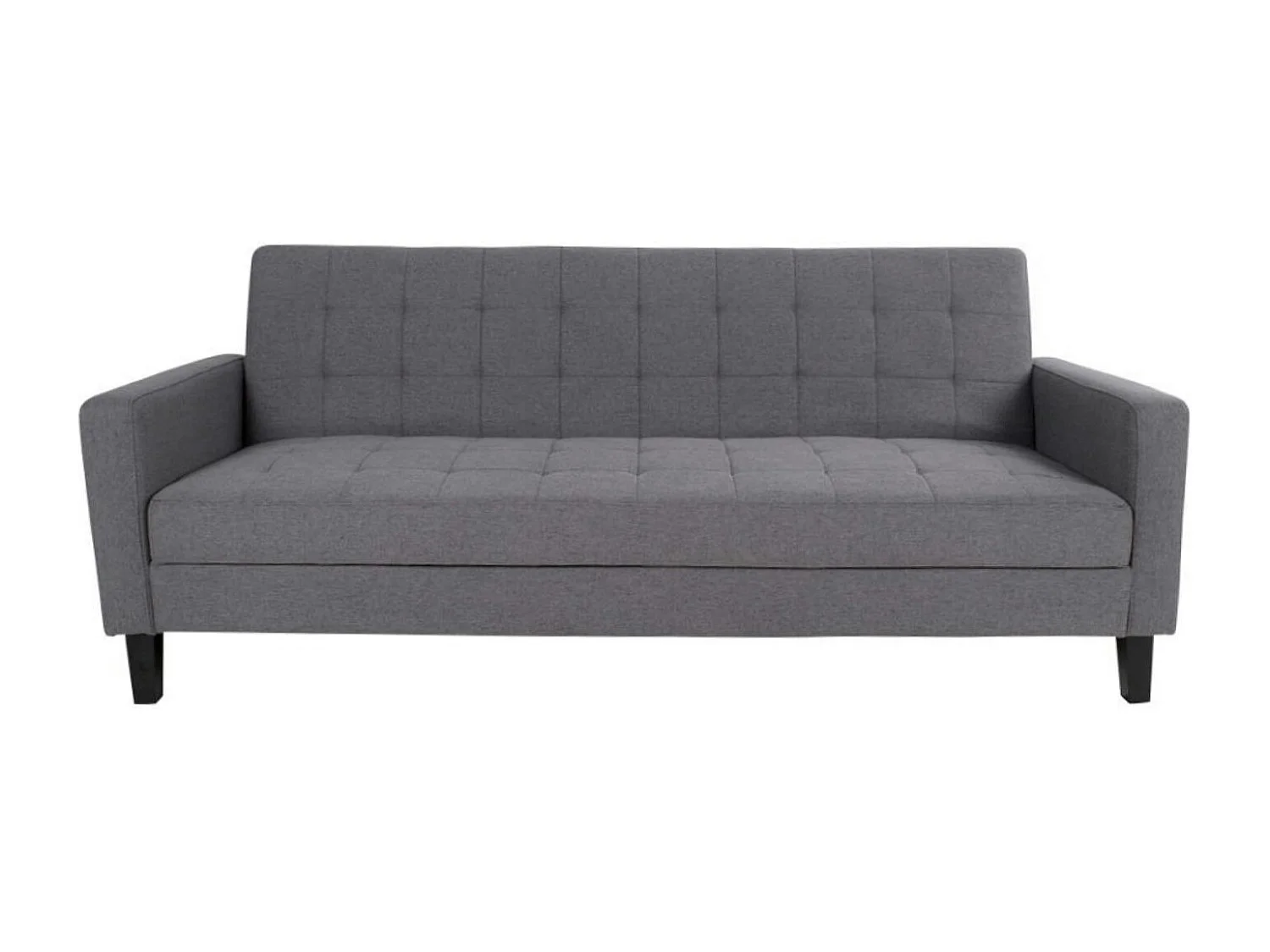 Canapé-lit 3 places gris foncé avec rangement NARVIK