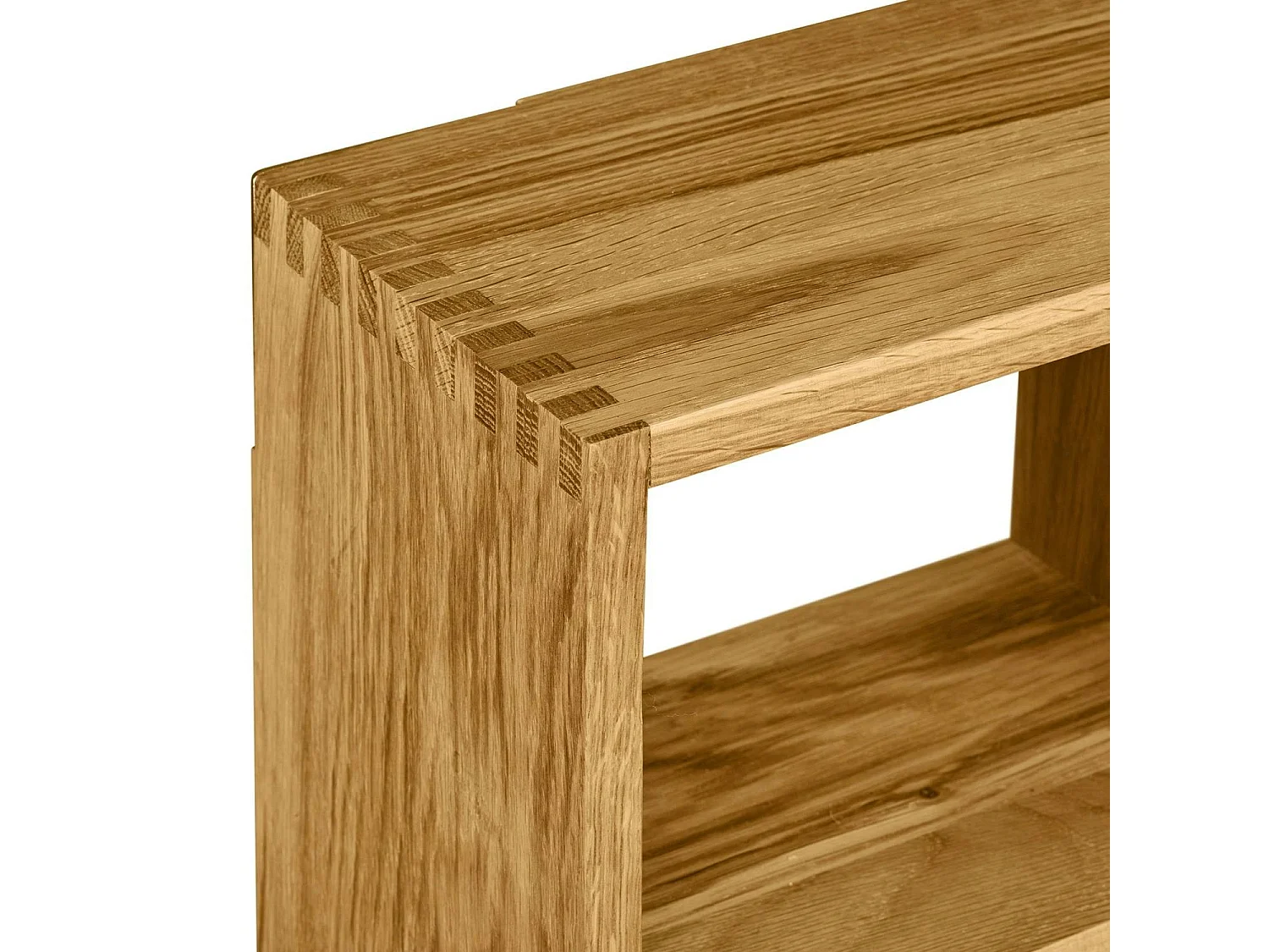 Etagère murale décorative en bois de chêne clair 8 niches VARDE