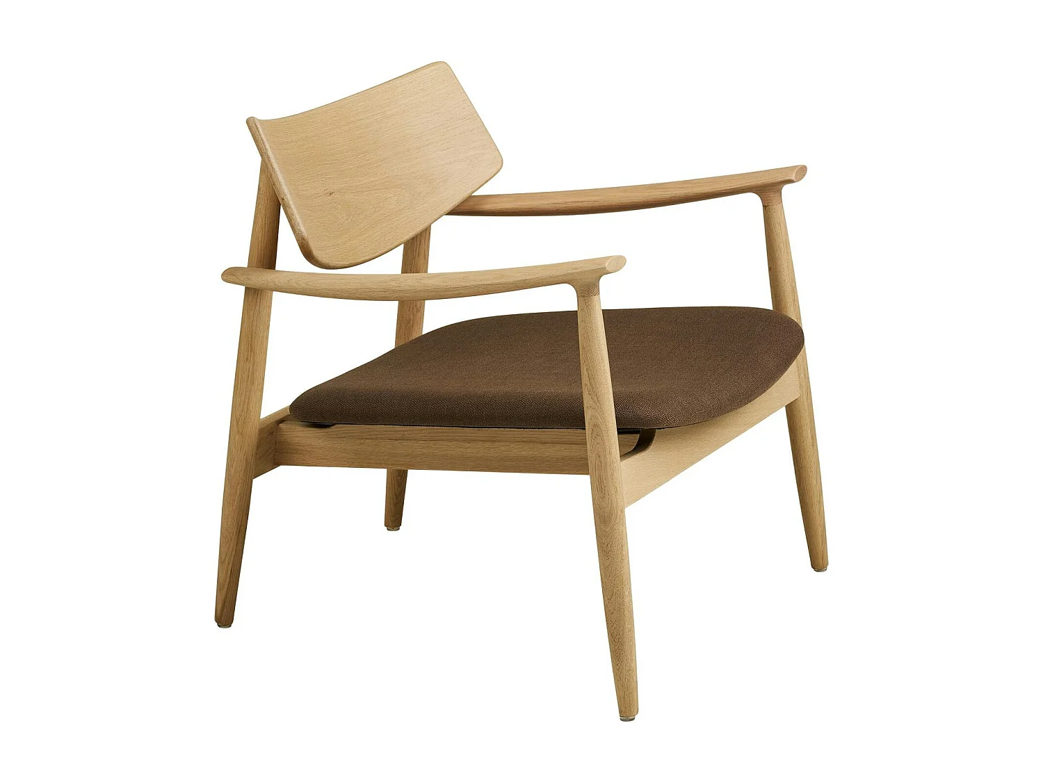 Fauteuil design scandinave en bois de chêne clair AMSTERDAM
