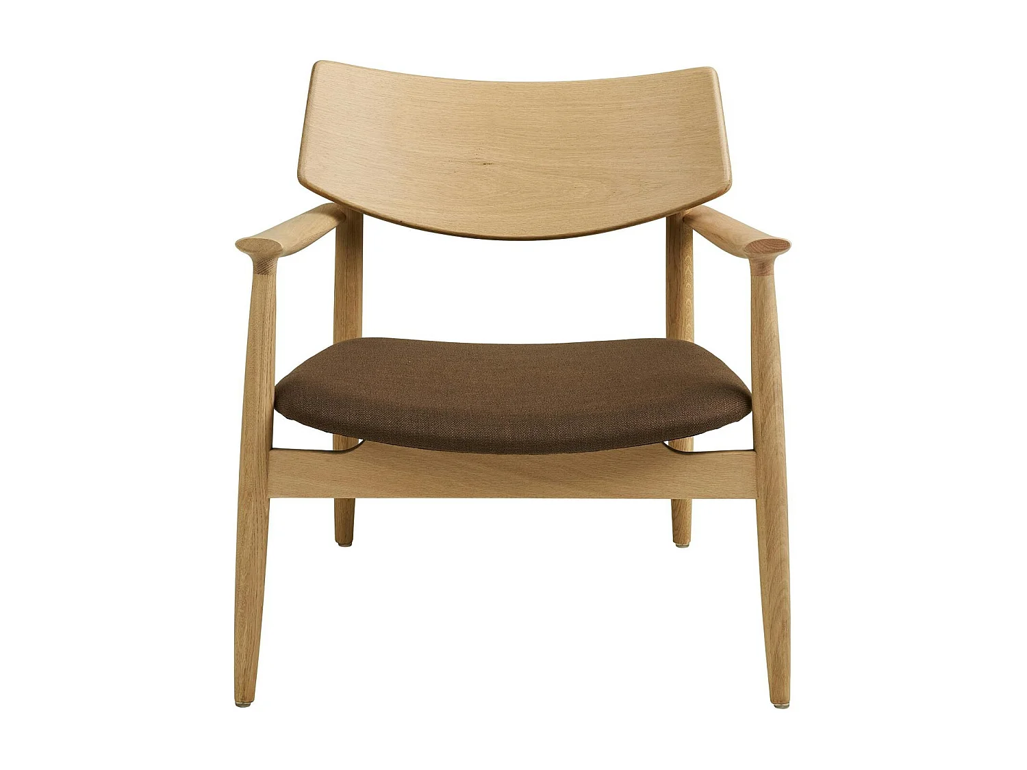 Fauteuil design scandinave en bois de chêne clair AMSTERDAM
