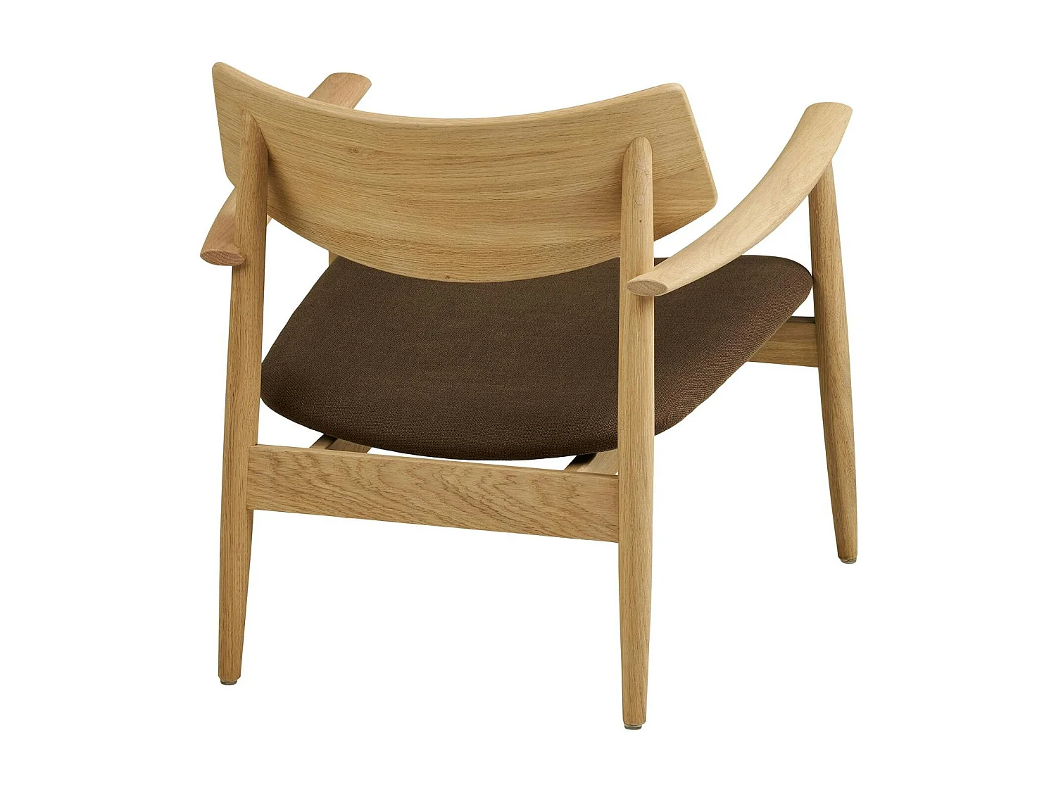 Fauteuil design scandinave en bois de chêne clair AMSTERDAM