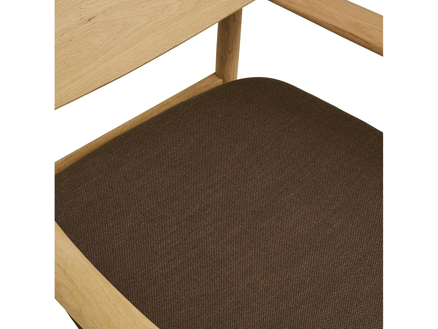 Fauteuil design scandinave en bois de chêne clair AMSTERDAM
