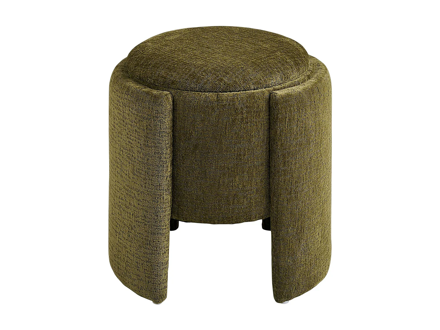 Pouf coffre vert design à structure enveloppante BERLIN