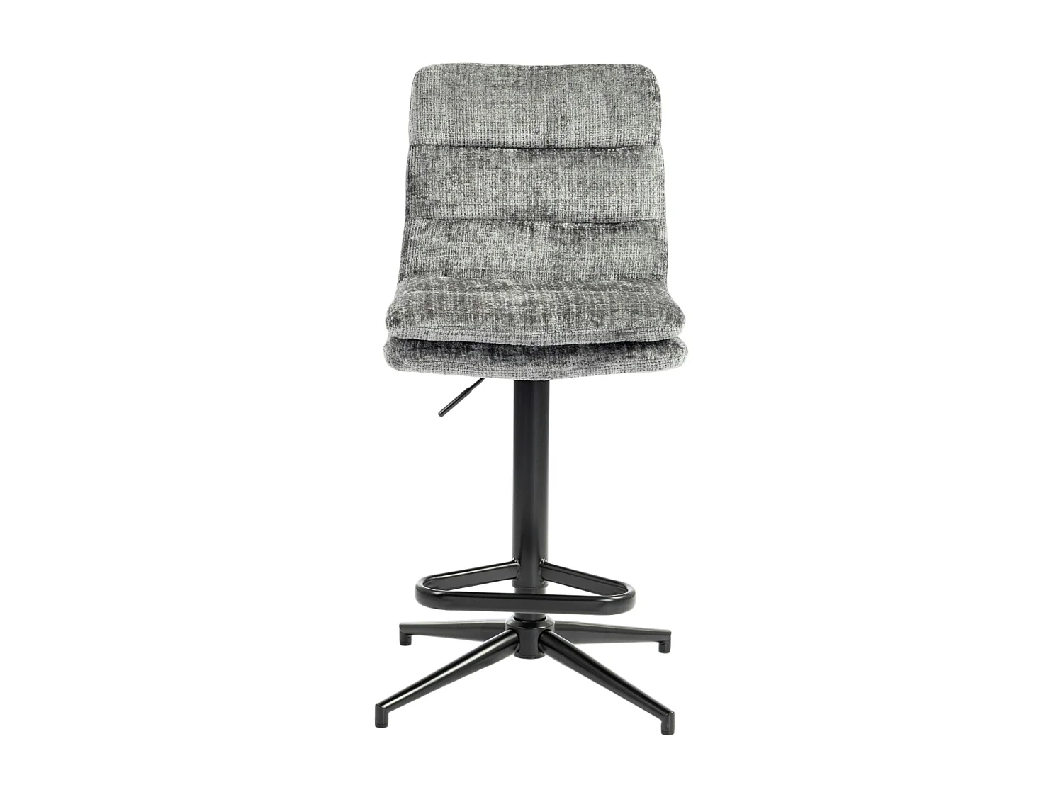 Chaise de bar grise réglable en hauteur (x2) PALERME