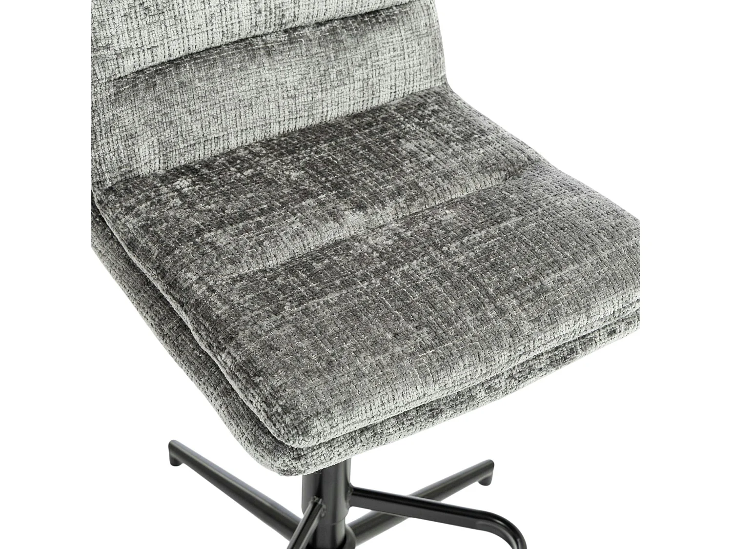 Chaise de bar grise réglable en hauteur (x2) PALERME