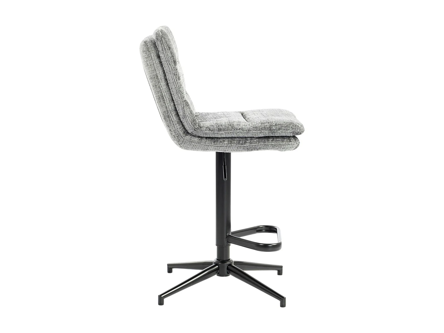Chaise de bar grise réglable en hauteur (x2) PALERME
