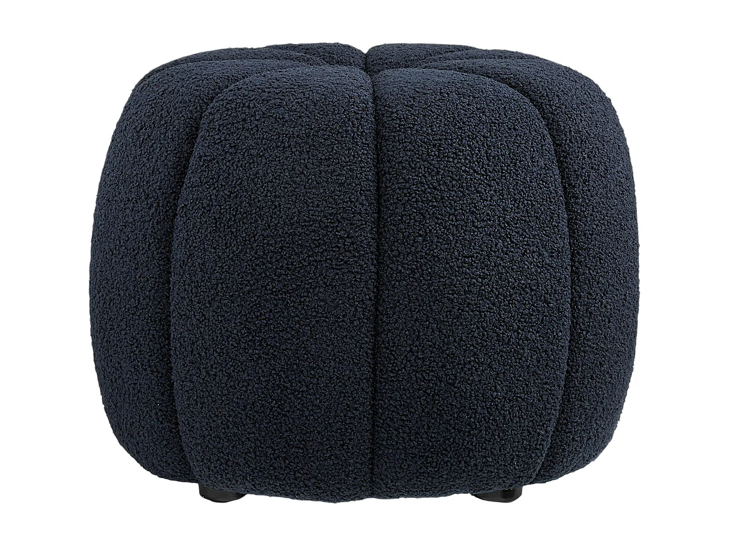 Pouf bouclette bleu foncé design citrouille BERLIN