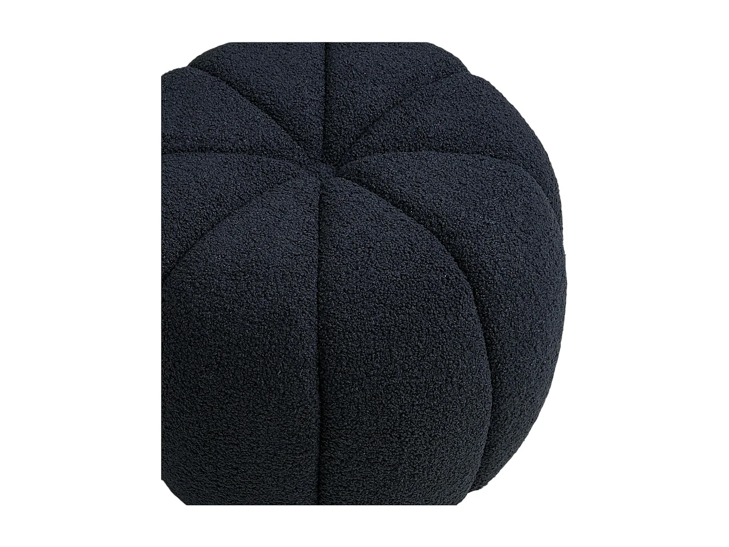 Pouf bouclette bleu foncé design citrouille BERLIN
