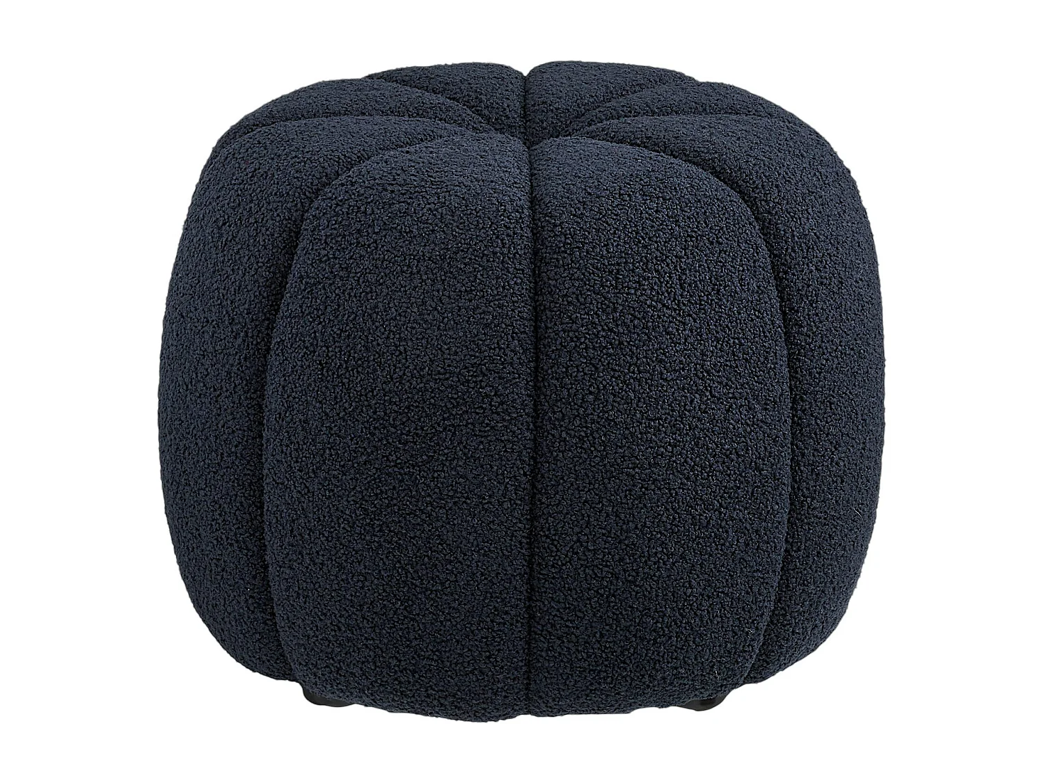 Pouf bouclette bleu foncé design citrouille BERLIN