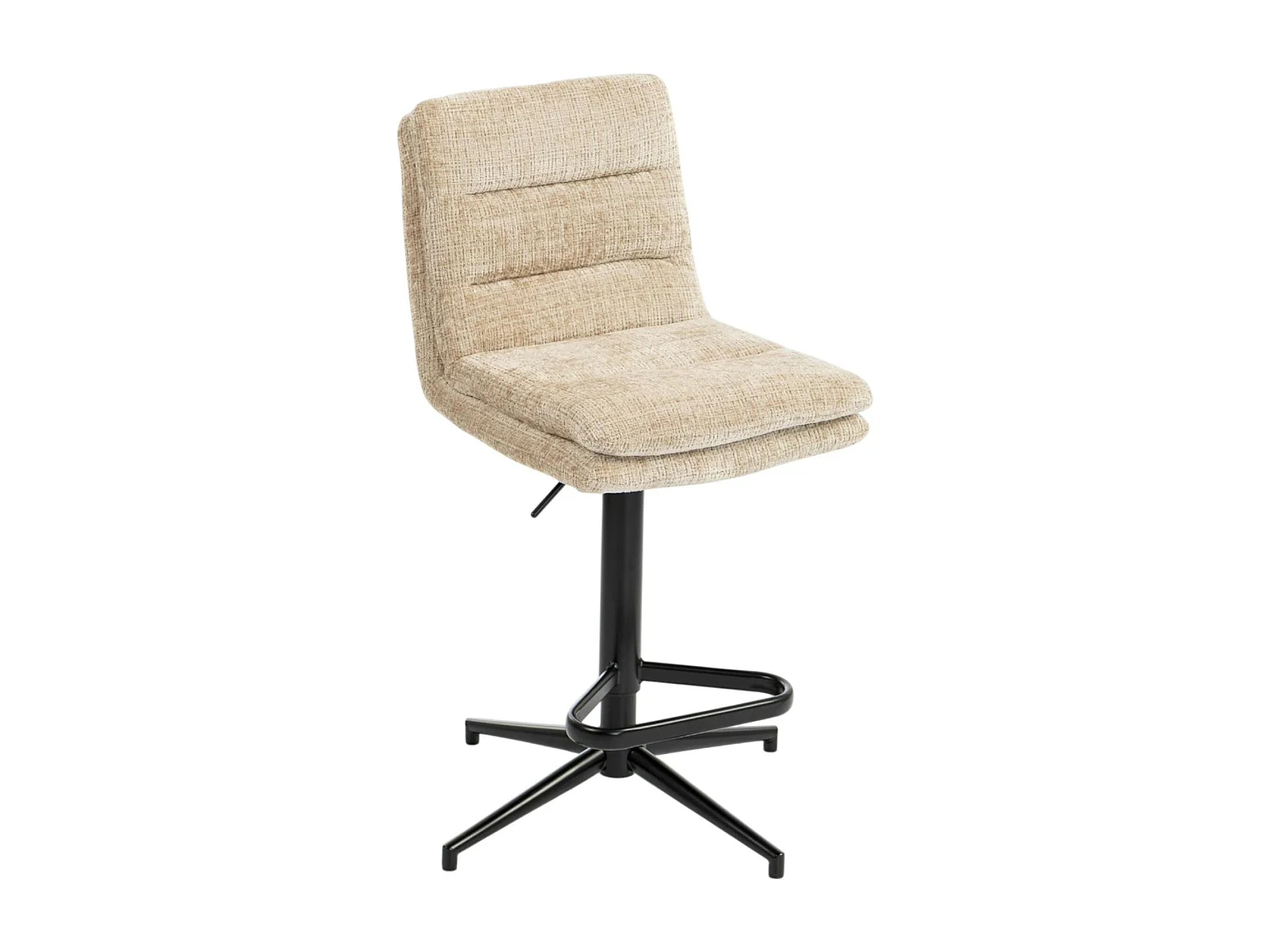 Chaise de bar beige réglable en hauteur (x2) PALERME