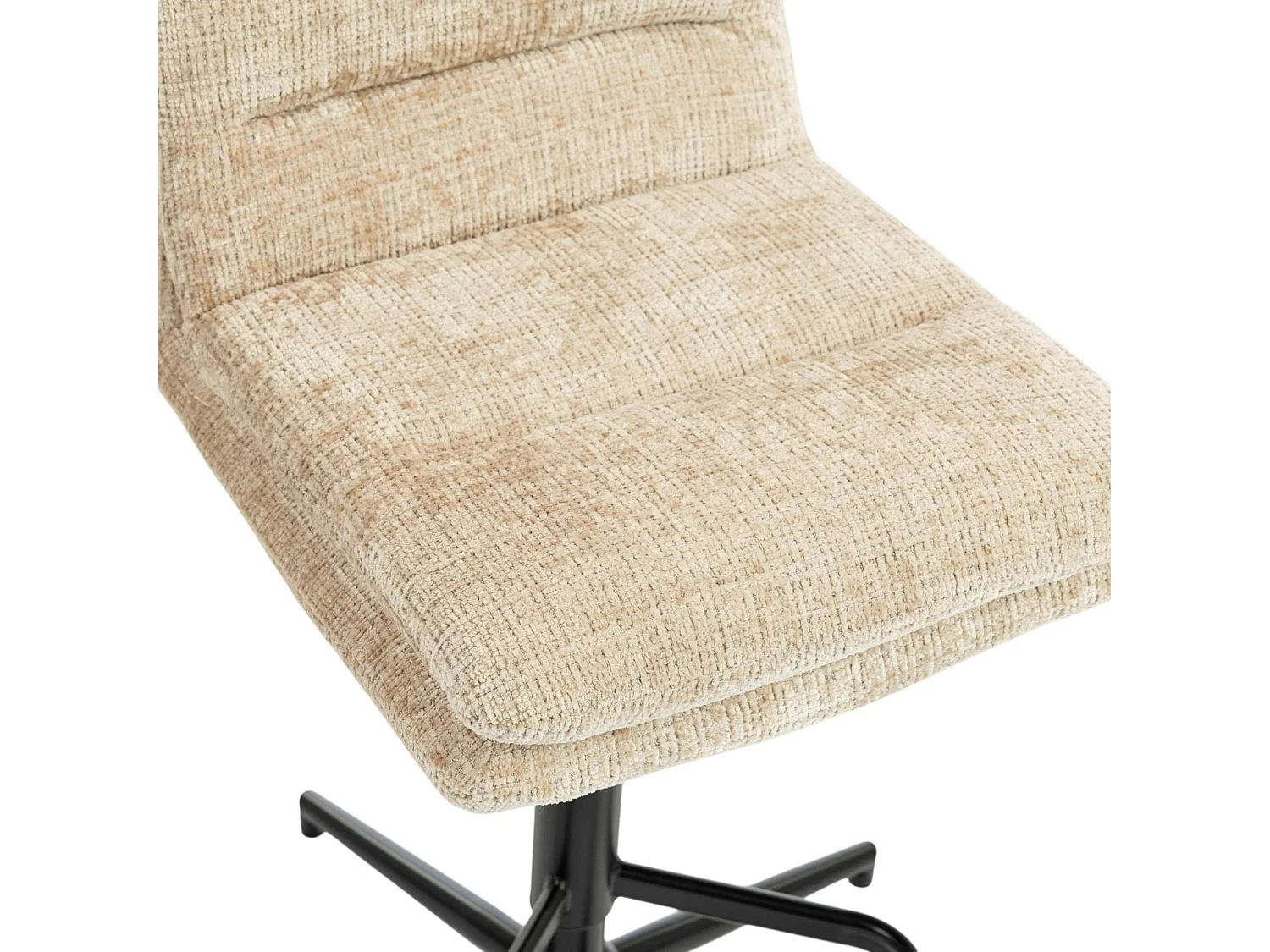 Chaise de bar beige réglable en hauteur (x2) PALERME