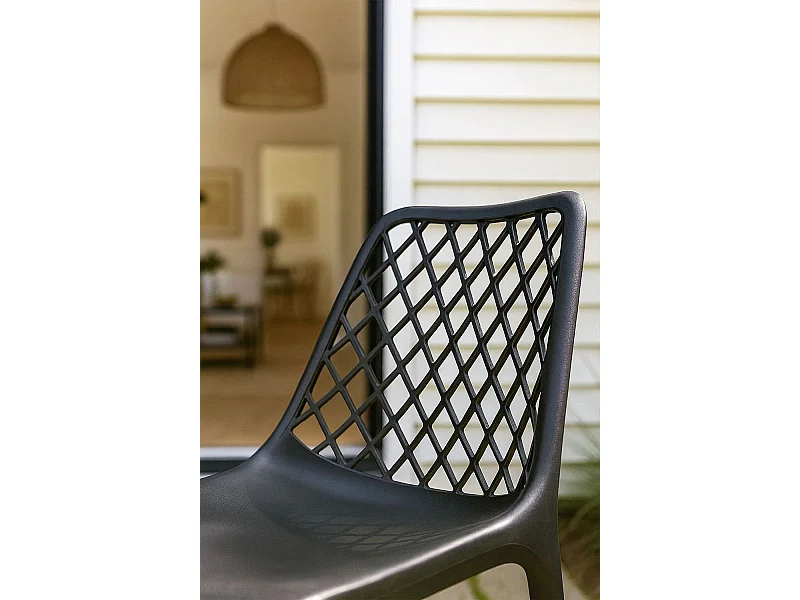 Sillas Jardín - Silla Mima Polipropileno - Negro