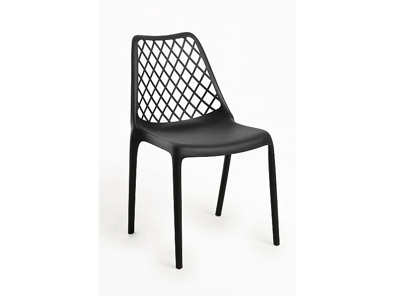 Sillas Jardín - Silla Mima Polipropileno - Negro