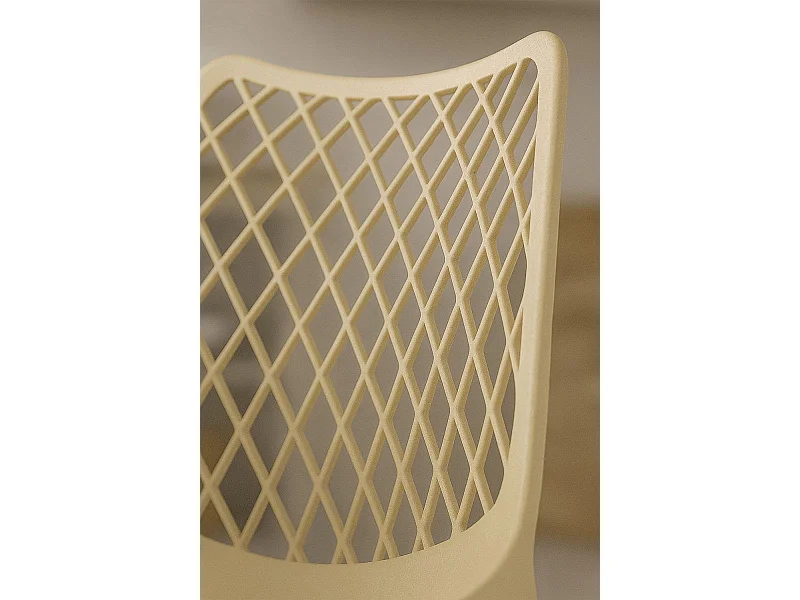 Sillas Jardín - Silla Mima Polipropileno - Beige