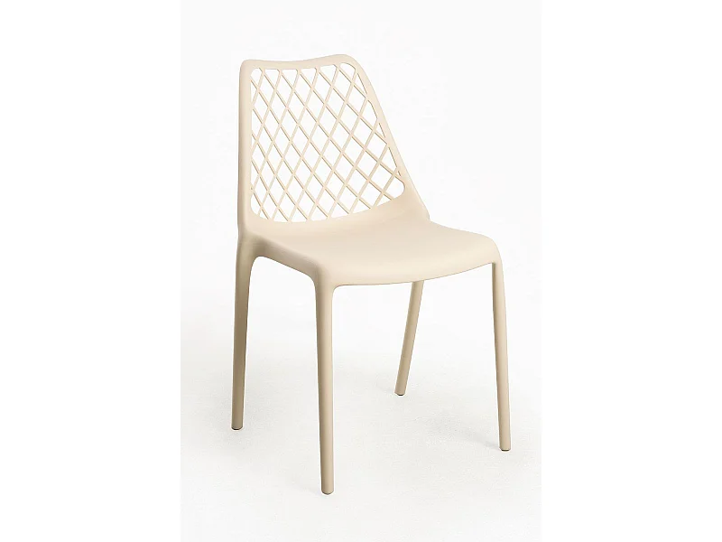 Sillas Jardín - Silla Mima Polipropileno - Beige