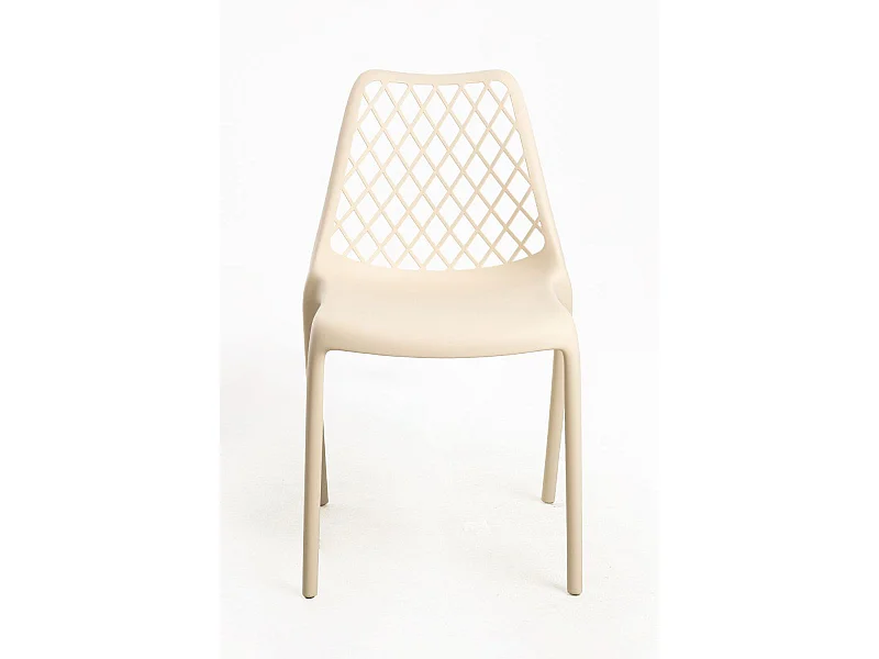 Sillas Jardín - Silla Mima Polipropileno - Beige