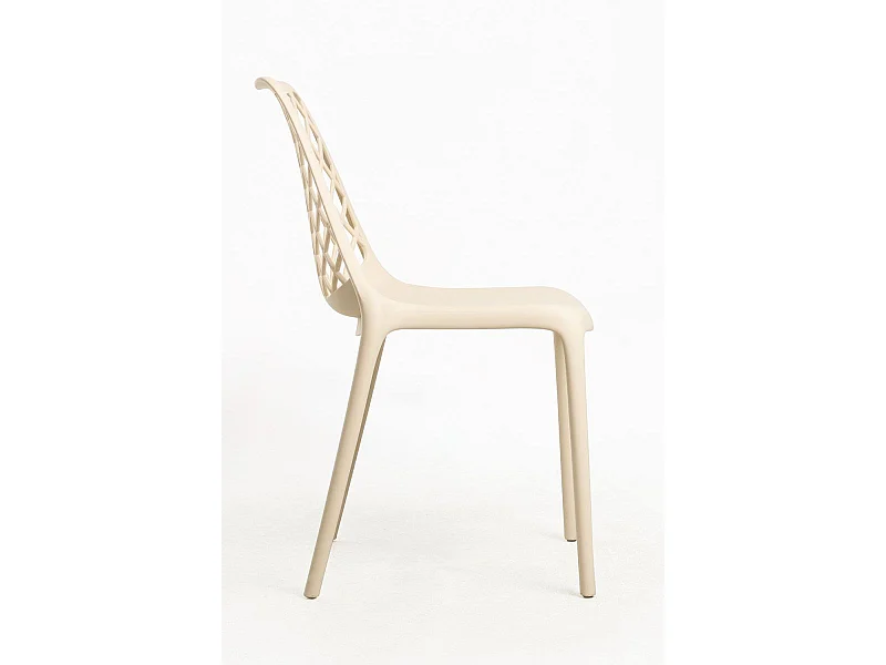 Sillas Jardín - Silla Mima Polipropileno - Beige
